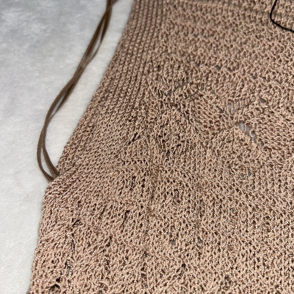 Zara Crochet Knit‎ Sleeveless Maxi Dress Womens Size Small - Picture 5 of 9